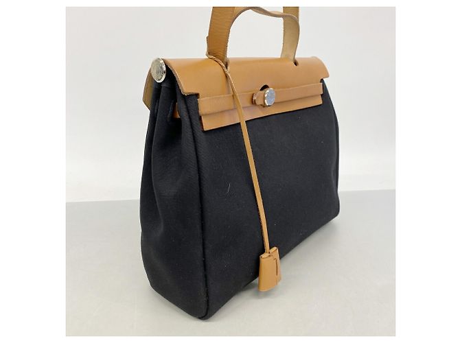 Hermès Borsa Hermes Herbag PM Toile Officier - vista 2