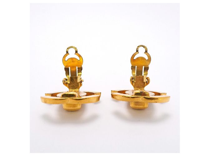 Orecchini a clip Chanel placcati oro - vista 10