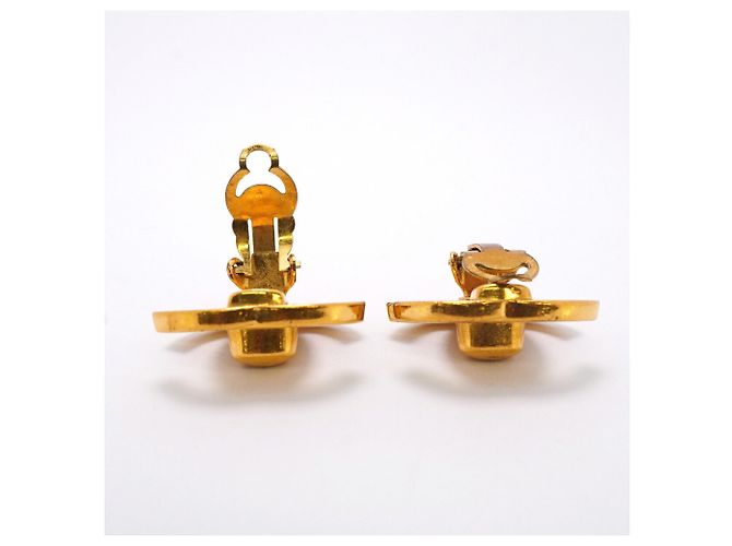 Orecchini a clip Chanel placcati oro - vista 3