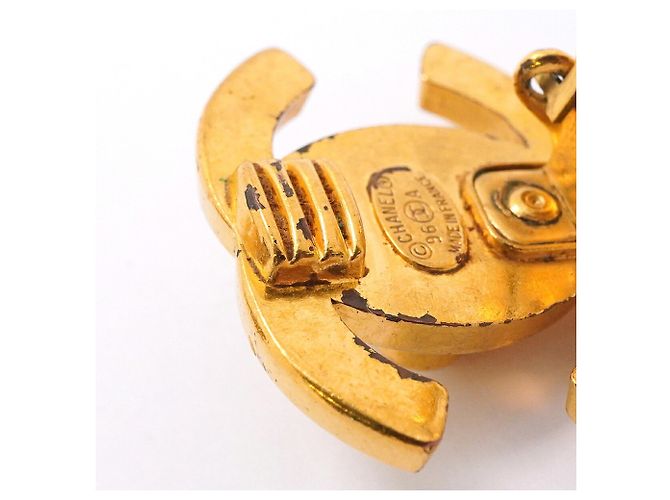 Orecchini a clip Chanel placcati oro - vista 6