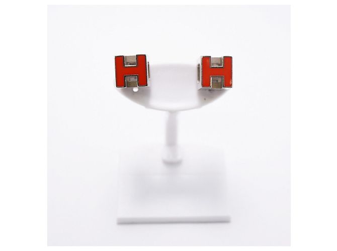 Hermès Orecchini in metallo Hermes Cage d'H - vista 2