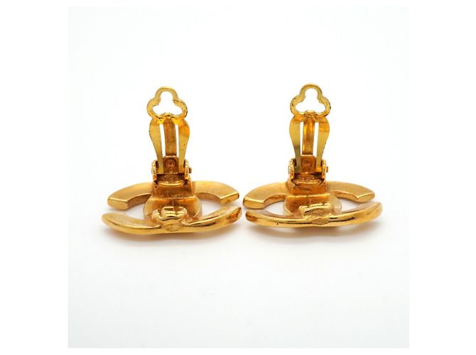 Orecchini a clip Chanel placcati in oro - vista 6