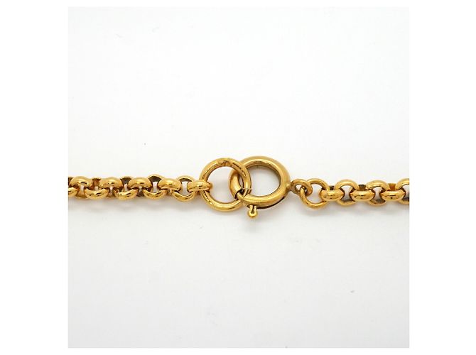 Collana Chanel placcata in oro con motivo cuore Coco Mark - vista 4
