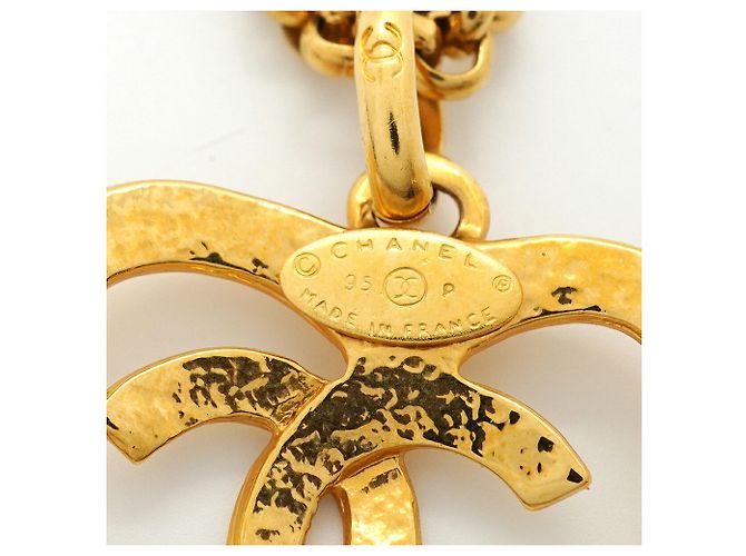 Collana Chanel placcata in oro con motivo cuore Coco Mark - vista 5