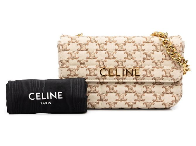 Céline Celine Triomphe Schultertasche mit Kette - Ansicht 7