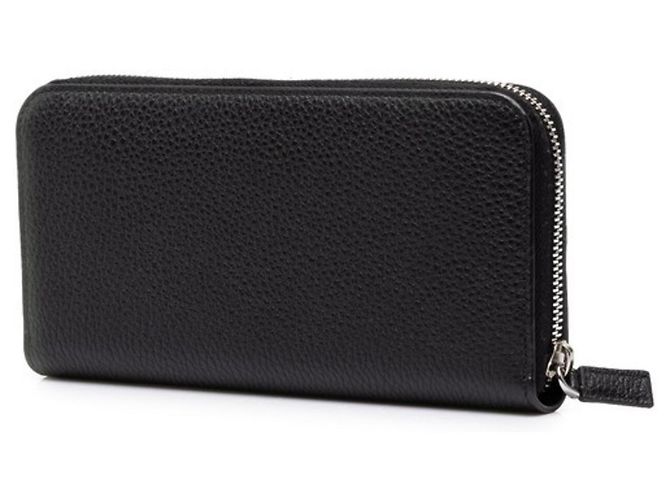 Cartera larga Prada de piel Vitello Daino negra - vista 2