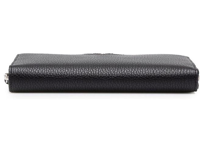 Cartera larga Prada de piel Vitello Daino negra - vista 3