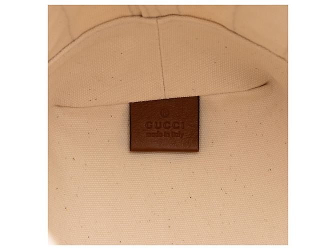 Borsa Gucci in tela e pelle - vista 5
