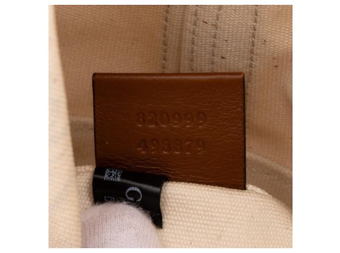 Borsa Gucci in tela e pelle - vista 6