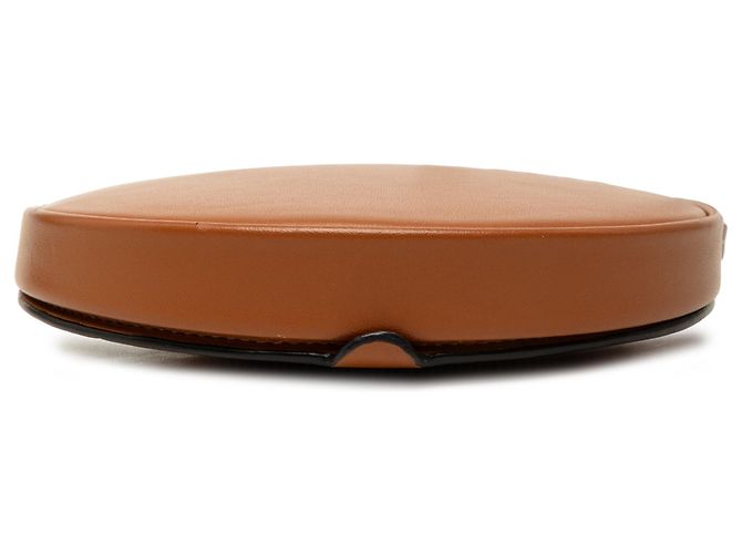 LOEWE Borsa Heel Pouch Piccola in Pelle di Vitello Morbida Marrone - vista 3