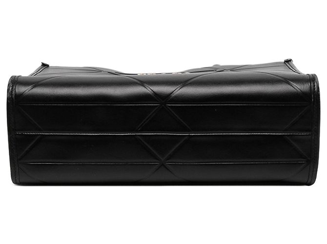 Prada Borsa a mano Symbole in pelle di vitello morbida nera Small - vista 3