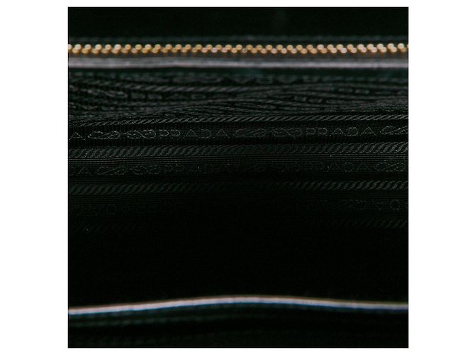 Prada Borsa a mano Symbole in pelle di vitello morbida nera Small - vista 4