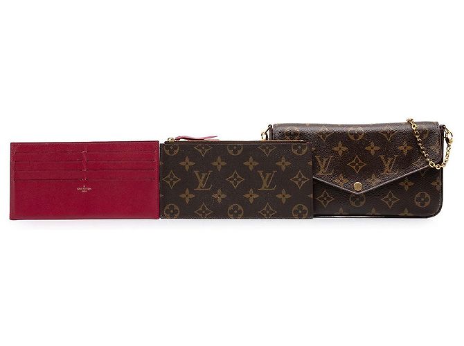 Pochette Félicie Louis Vuitton Brown Monogram Pochette Felicie - vista 7