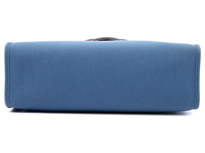 Hermès Blue Toile Herbag Zip 31 - vista 3