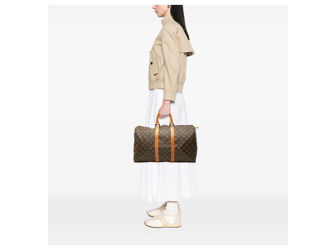 Louis Vuitton Brown Monogram Keepall 45 - vista 7