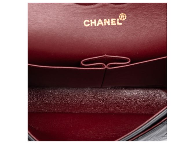 Chanel Black Medium Classic Lambskin Double Flap - vista 4