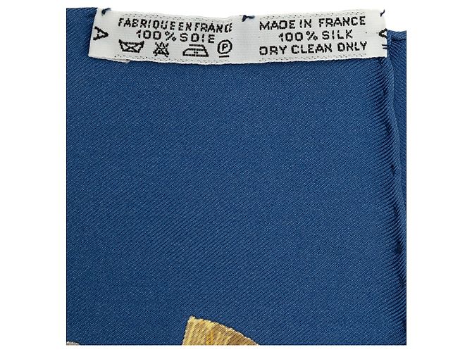 Hermès Blue Ferronnerie Seidentuch 90 - Ansicht 4