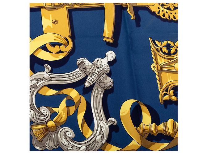 Hermès Blue Ferronnerie Seidentuch 90 - Ansicht 6