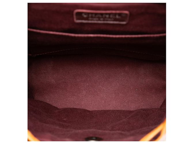 Zaino Mountain Chanel piccolo in shearling e vitello lucido marrone - vista 4