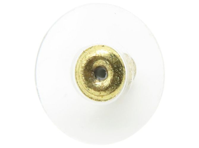 Orecchini a goccia Chanel Gold CC placcati in oro con perle sintetiche e strass - vista 6