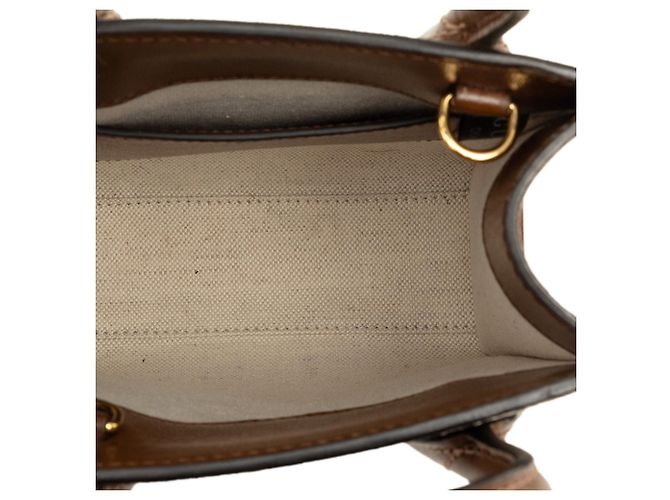 Borsa Gucci Beige Mini GG Supreme Interlocking G Satchel - vista 4