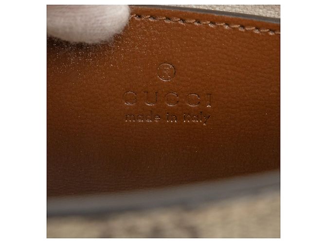 Borsa Gucci Beige Mini GG Supreme Interlocking G Satchel - vista 5