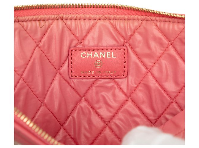 Chanel Case O Colorblock in pelle d'agnello matelassé rosa dimensione Medium - vista 5