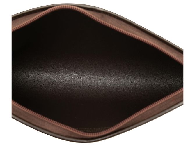 Clutch Dior Brown Diorissimo Trotter Canvas - vista 4