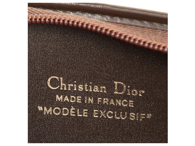 Clutch Dior Brown Diorissimo Trotter Canvas - vista 5