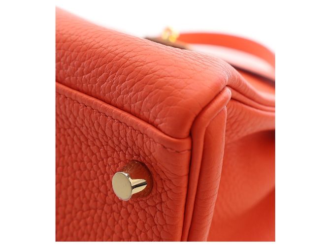 Hermès Orange Clemence Kelly II Retourne 32 - vista 10