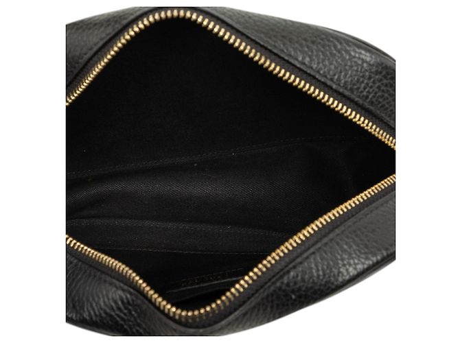Borsa a tracolla Versace Palazzo Medusa in pelle embossed nera - vista 4
