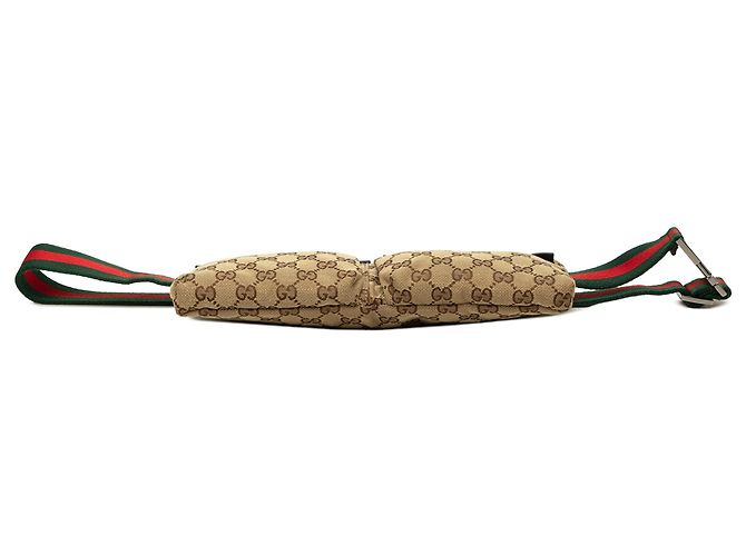 Borsetta cintura Gucci Beige GG Canvas Web con doppia tasca - vista 3