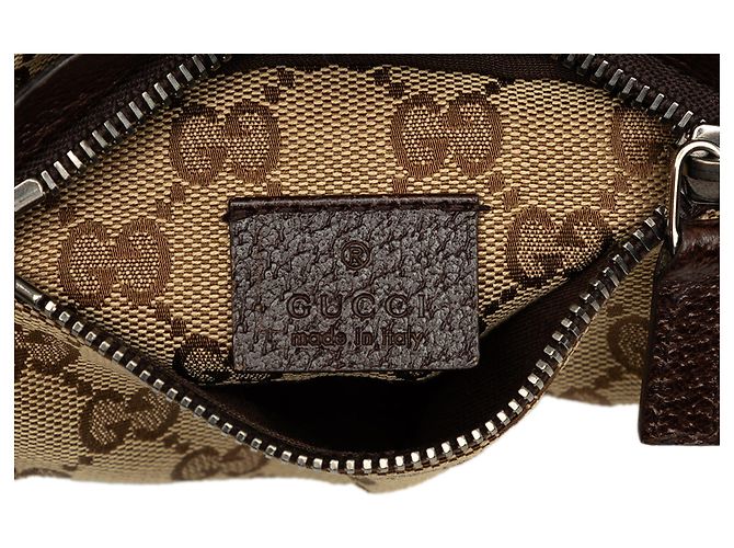 Borsetta cintura Gucci Beige GG Canvas Web con doppia tasca - vista 5