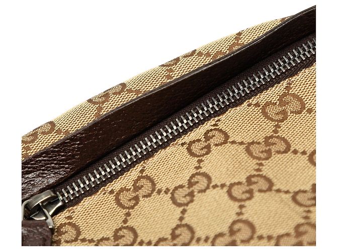 Borsetta cintura Gucci Beige GG Canvas Web con doppia tasca - vista 6