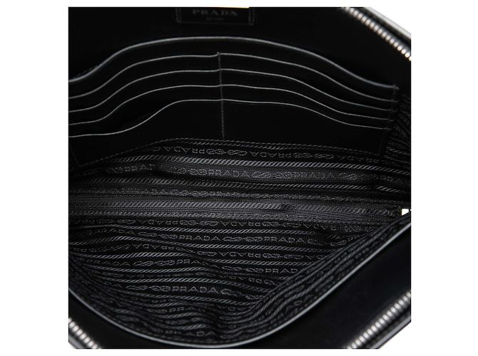 Portafoglio Prada Black Saffiano Zip Around - vista 4