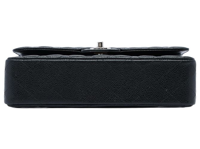 Chanel Black Medium Classic Caviar Double Flap - vista 3