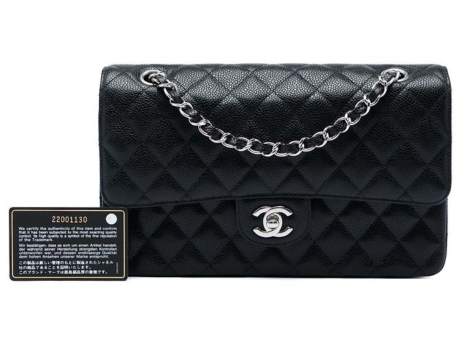 Chanel Black Medium Classic Caviar Double Flap - vista 6
