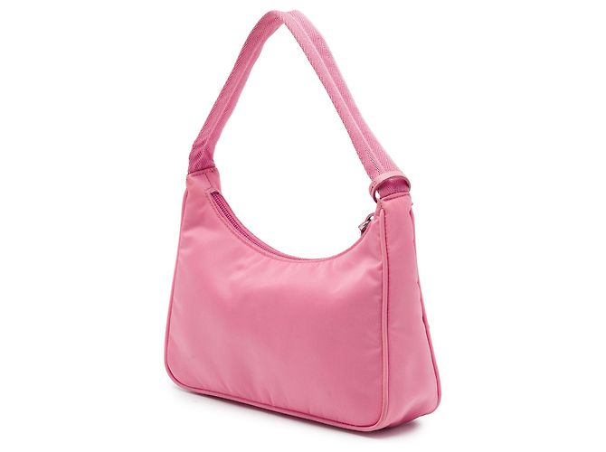 Re-Edition Prada Borsa a spalla Mini Tessuto Re Edition 2000 Rosa - vista 2