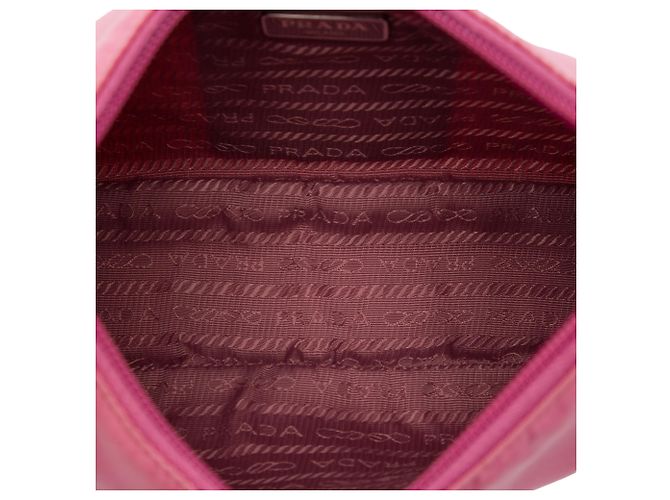 Re-Edition Prada Borsa a spalla Mini Tessuto Re Edition 2000 Rosa - vista 4