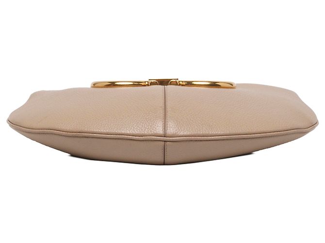Salvatore Ferragamo Borsa Hobo Ferragamo in pelle marrone Maxi Gancio - vista 3
