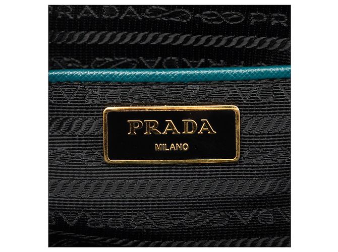 Prada Blue Large Saffiano Lux Gardeners Tote - vista 5