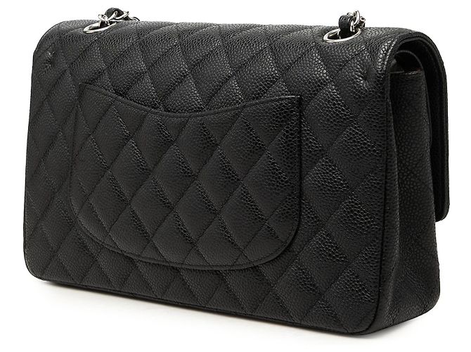 Chanel Black Medium Classic Caviar Double Flap - vista 2