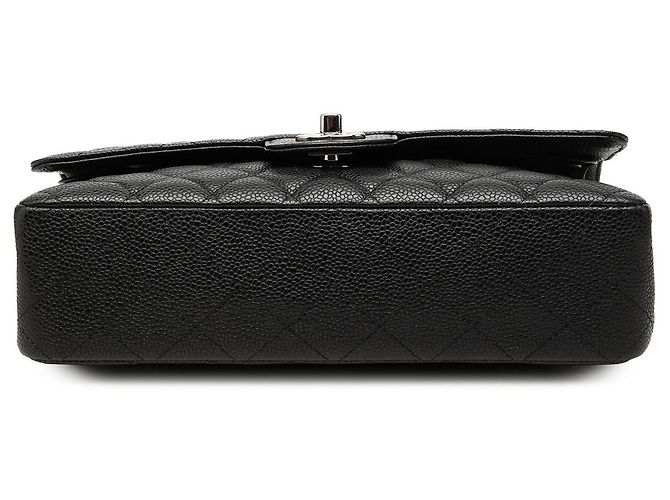 Chanel Black Medium Classic Caviar Double Flap - vista 3