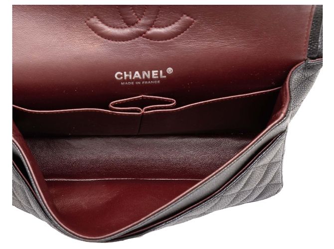 Chanel Black Medium Classic Caviar Double Flap - vista 4
