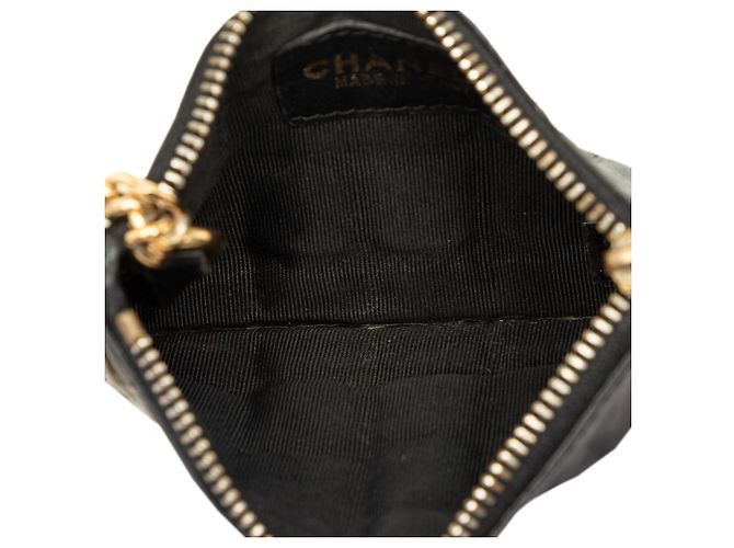 Monedero Chanel Black Chocolate Bar de piel de cordero - vista 4