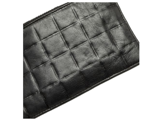 Monedero Chanel Black Chocolate Bar de piel de cordero - vista 6