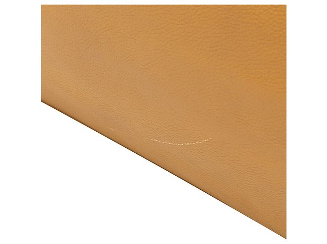 Borsa da viaggio LOEWE in pelle gialla con logo - vista 7