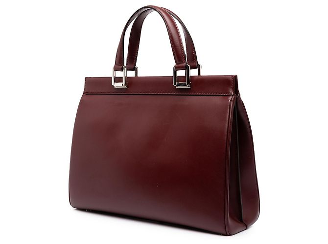 Borsa Gucci Zumi Medium in pelle di vitello rossa - vista 2