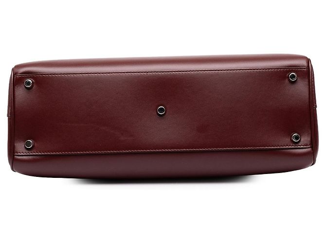 Borsa Gucci Zumi Medium in pelle di vitello rossa - vista 3