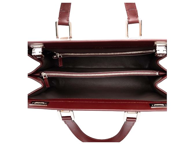 Borsa Gucci Zumi Medium in pelle di vitello rossa - vista 4